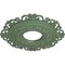 Ekena Millwork Orrington Ceiling Medallion (Fits Canopies up to 6 1/4"), 22"OD x 6 1/4"ID x 1 3/4"P, Athenian Green CM22ORAGF - alternate 2
